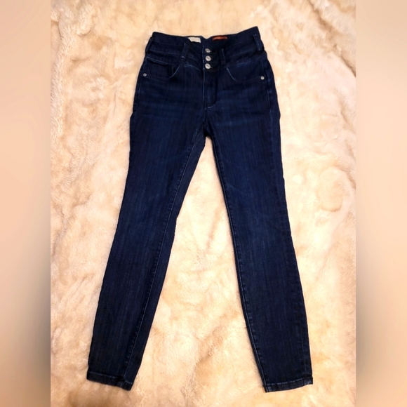 ANTHROPOLOGY Pilcro High Rise Skinny Jeans Sz 27 - Picture 1 of 13